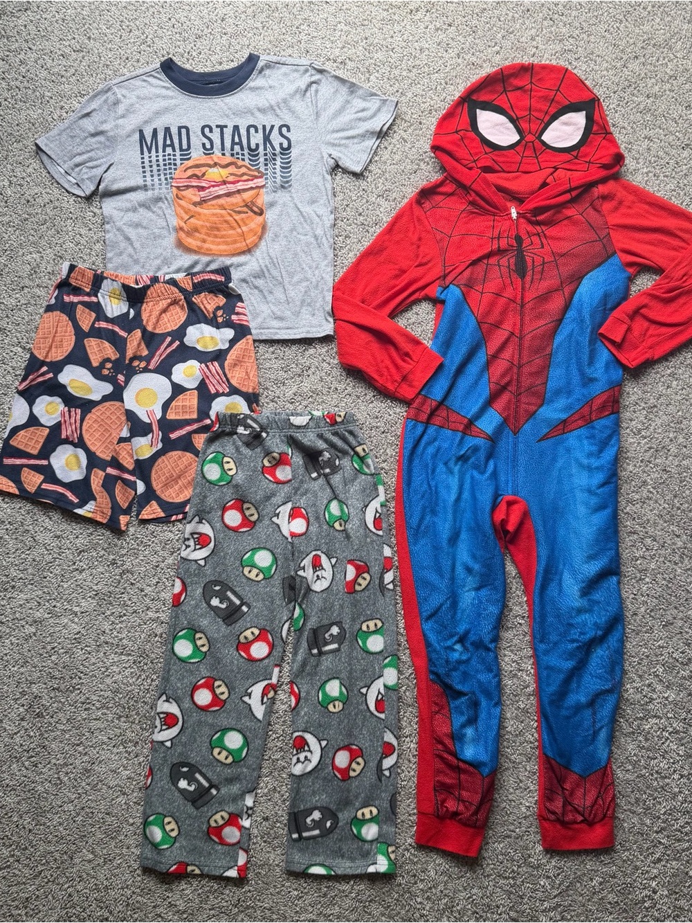 Kids Size 8 Pajama Lot